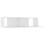 Weißer TV-Schrank aus Holzwerkstoff, 120 x 30 x 30 cm von vidaXL, TV-Möbel - Ref: Foro24-801490, Preis: 74,37 €, Rabatt: %