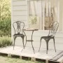Bistro-Tisch und Stühle, 3-teilig, aus schwarzem Gusseisen. von vidaXL, Gartensets - Ref: Foro24-317754, Preis: 180,19 €, Rab...