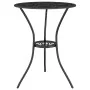 Bistro-Tisch und Stühle, 3-teilig, aus schwarzem Gusseisen. von vidaXL, Gartensets - Ref: Foro24-317754, Preis: 180,19 €, Rab...