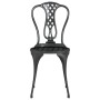 Mesa y sillas de bistró 3 piezas aluminio fundido negro by vidaXL, Garden sets - Ref: Foro24-317754, Price: 197,69 €, Discoun...