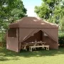 Faltbares Pop-Up-Partyzelt mit 4 braunen Seitenwänden. von vidaXL, Zelte und Pavillons - Ref: Foro24-4005028, Preis: 175,24 €...
