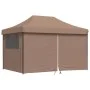 Faltbares Pop-Up-Partyzelt mit 4 braunen Seitenwänden. von vidaXL, Zelte und Pavillons - Ref: Foro24-4005028, Preis: 175,24 €...