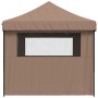 Faltbares Pop-Up-Partyzelt mit 4 braunen Seitenwänden. von vidaXL, Zelte und Pavillons - Ref: Foro24-4005028, Preis: 175,24 €...
