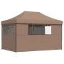 Tienda de fiesta plegable Pop-Up con 4 paredes laterales marrón by vidaXL, Tents and gazebos - Ref: Foro24-4005028, Price: 17...