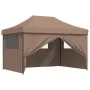 Tienda de fiesta plegable Pop-Up con 4 paredes laterales marrón by vidaXL, Tents and gazebos - Ref: Foro24-4005028, Price: 17...