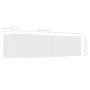 Weißer TV-Schrank aus Holzwerkstoff, 120 x 30 x 30 cm von vidaXL, TV-Möbel - Ref: Foro24-801490, Preis: 84,99 €, Rabatt: %