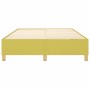Estructura de cama sin colchón tela verde 140x190 cm
