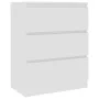 Weißes Sperrholz-Sideboard 60x35x76 cm von vidaXL, Sideboards - Ref: Foro24-801382, Preis: 69,70 €, Rabatt: %