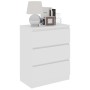 Weißes Sperrholz-Sideboard 60x35x76 cm von vidaXL, Sideboards - Ref: Foro24-801382, Preis: 72,43 €, Rabatt: %