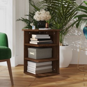 Mueble auxiliar madera contrachapada roble marrón 35x35x55 cm