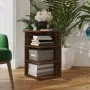 Mueble auxiliar madera contrachapada roble marrón 35x35x55 cm de vidaXL, Aparadores - Ref: Foro24-826368, Precio: 32,63 €, De...
