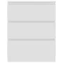 Weißes Sperrholz-Sideboard 60x35x76 cm von vidaXL, Sideboards - Ref: Foro24-801382, Preis: 69,70 €, Rabatt: %