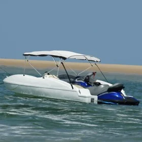3-Bogen-Bimini-Top mit Mesh-Seitenwänden von vidaXL, Aufbewahrungsabdeckungen für Boote - Ref: Foro24-94838, Preis: 181,31 €,...