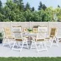 Cojines silla respaldo alto 6 uds tela beige melange 120x50x7cm de vidaXL, Cojines para sillas y sofás - Ref: Foro24-4002357,...