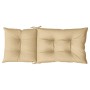 High back chair cushions 6 pcs beige melange fabric 120x50x7cm by vidaXL, Cushions for chairs and sofas - Ref: Foro24-4002357...