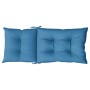 Cojines silla respaldo alto 6 uds tela azul melange 120x50x7 cm de vidaXL, Cojines para sillas y sofás - Ref: Foro24-4002360,...