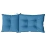 Cojines silla respaldo alto 6 uds tela azul melange 120x50x7 cm de vidaXL, Cojines para sillas y sofás - Ref: Foro24-4002360,...