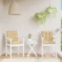 Low back chair cushions 2 units beige melange fabric 100x50x7 cm by vidaXL, Cushions for chairs and sofas - Ref: Foro24-40023...