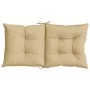 Low back chair cushions 2 units beige melange fabric 100x50x7 cm by vidaXL, Cushions for chairs and sofas - Ref: Foro24-40023...