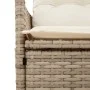 Liegender Gartenstuhl mit beigen synthetischen Rattankissen von vidaXL, Gartenstühle - Ref: Foro24-365641, Preis: 120,87 €, R...