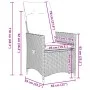 Liegender Gartenstuhl mit beigen synthetischen Rattankissen von vidaXL, Gartenstühle - Ref: Foro24-365641, Preis: 120,87 €, R...