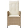 Gartenliegen mit beigen Kissen 2 Stück PE-Rattan von vidaXL, Gartenstühle - Ref: Foro24-365648, Preis: 217,32 €, Rabatt: %
