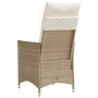 Garden recliners with beige cushions 2 pcs PE rattan by vidaXL, Garden chairs - Ref: Foro24-365648, Price: 217,32 €, Discount: %
