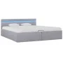 Hydraulic bed with storage and LED light gray fabric 180x200cm by vidaXL, Beds and slatted bases - Ref: Foro24-285611, Price:...