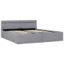 Hydraulic bed with storage and LED light gray fabric 180x200cm by vidaXL, Beds and slatted bases - Ref: Foro24-285611, Price:...