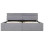 Hydraulic bed with storage and LED light gray fabric 180x200cm by vidaXL, Beds and slatted bases - Ref: Foro24-285611, Price:...