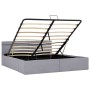 Cama hidráulica con almacenaje y LED tela gris claro 180x200cm de vidaXL, Camas y somieres - Ref: Foro24-285611, Precio: 364,...
