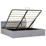 Hydraulic bed with storage and LED light gray fabric 180x200cm by vidaXL, Beds and slatted bases - Ref: Foro24-285611, Price:...