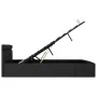 Hydraulisches Bett mit Stauraum und dunkelgrauem LED-Stoff, 180 x 200 cm von vidaXL, Betten und Lattenroste - Ref: Foro24-285...