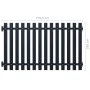 Anthracite powder coated steel fence panel 170.5x100 cm by vidaXL, fence panels - Ref: Foro24-146476, Price: 162,15 €, Discou...