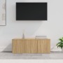 Mueble de TV madera contrachapada color roble 80x34x30 cm de vidaXL, Muebles TV - Ref: Foro24-801862, Precio: 57,62 €, Descue...