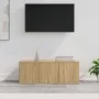 TV-Schrank aus eichenfarbenem Sperrholz, 80 x 34 x 30 cm von vidaXL, TV-Möbel - Ref: Foro24-801862, Preis: 53,58 €, Rabatt: %