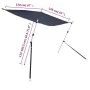 T-Top awning extension blue 170x170x(113-182.5) cm by vidaXL, Boat storage covers - Ref: Foro24-94863, Price: 73,11 €, Discou...