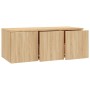 Mueble de TV madera contrachapada color roble 80x34x30 cm de vidaXL, Muebles TV - Ref: Foro24-801862, Precio: 57,62 €, Descue...