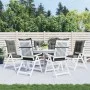 Kissen für Hochlehner, 6 Stück, dunkelgrauer Melange-Stoff von vidaXL, Kissen für Stühle und Sofas - Ref: Foro24-4002351, Pre...