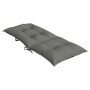 Cojines para silla respaldo alto 6 uds tela gris oscuro melange de vidaXL, Cojines para sillas y sofás - Ref: Foro24-4002351,...