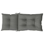 Cojines para silla respaldo alto 6 uds tela gris oscuro melange de vidaXL, Cojines para sillas y sofás - Ref: Foro24-4002351,...