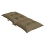 High back chair cushions 6 pcs gray taupe melange fabric by vidaXL, Cushions for chairs and sofas - Ref: Foro24-4002372, Pric...