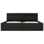 Cama hidráulica con almacenaje y LED tela gris oscuro 160x200cm de vidaXL, Camas y somieres - Ref: Foro24-285604, Precio: 343...