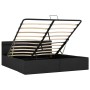 Cama hidráulica con almacenaje y LED tela gris oscuro 160x200cm de vidaXL, Camas y somieres - Ref: Foro24-285604, Precio: 324...