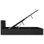 Hydraulisches Bett mit Stauraum und dunkelgrauem LED-Stoff, 160 x 200 cm von vidaXL, Betten und Lattenroste - Ref: Foro24-285...