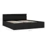 Hydraulisches Bett mit Stauraum und dunkelgrauem LED-Stoff, 160 x 200 cm von vidaXL, Betten und Lattenroste - Ref: Foro24-285...