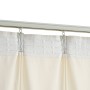 Cortinas opacas con ganchos 2 pzas terciopelo crema 140x245 cm