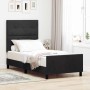 Estructura de cama con cabecera Negro 100 x 200 cm Terciopelo