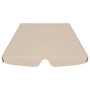 Dosel de repuesto columpio de jardín beige 150/130x105/70 cm