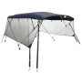 4-arch bimini top with mesh side walls by vidaXL, Boat storage covers - Ref: Foro24-94857, Price: 209,43 €, Discount: %